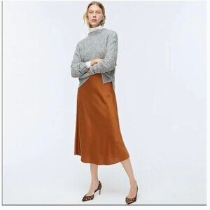 NWT Jcrew pull-on slip skirt, Sz XX-SMALL, in ADOBE (burnt orange)
